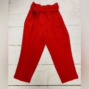 Boden paperboy bag pants in bright red. Size 14 R